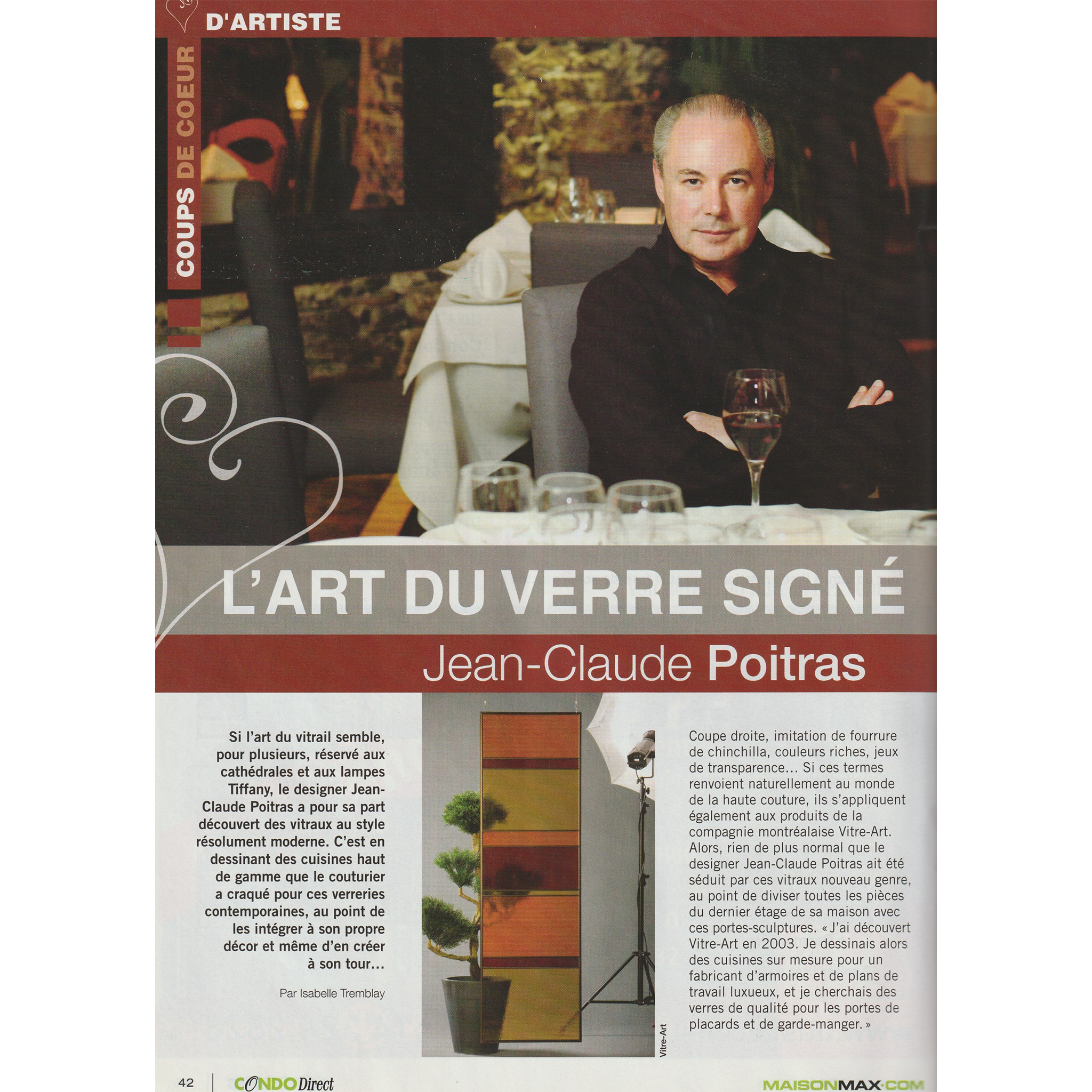 L'art du verre signé