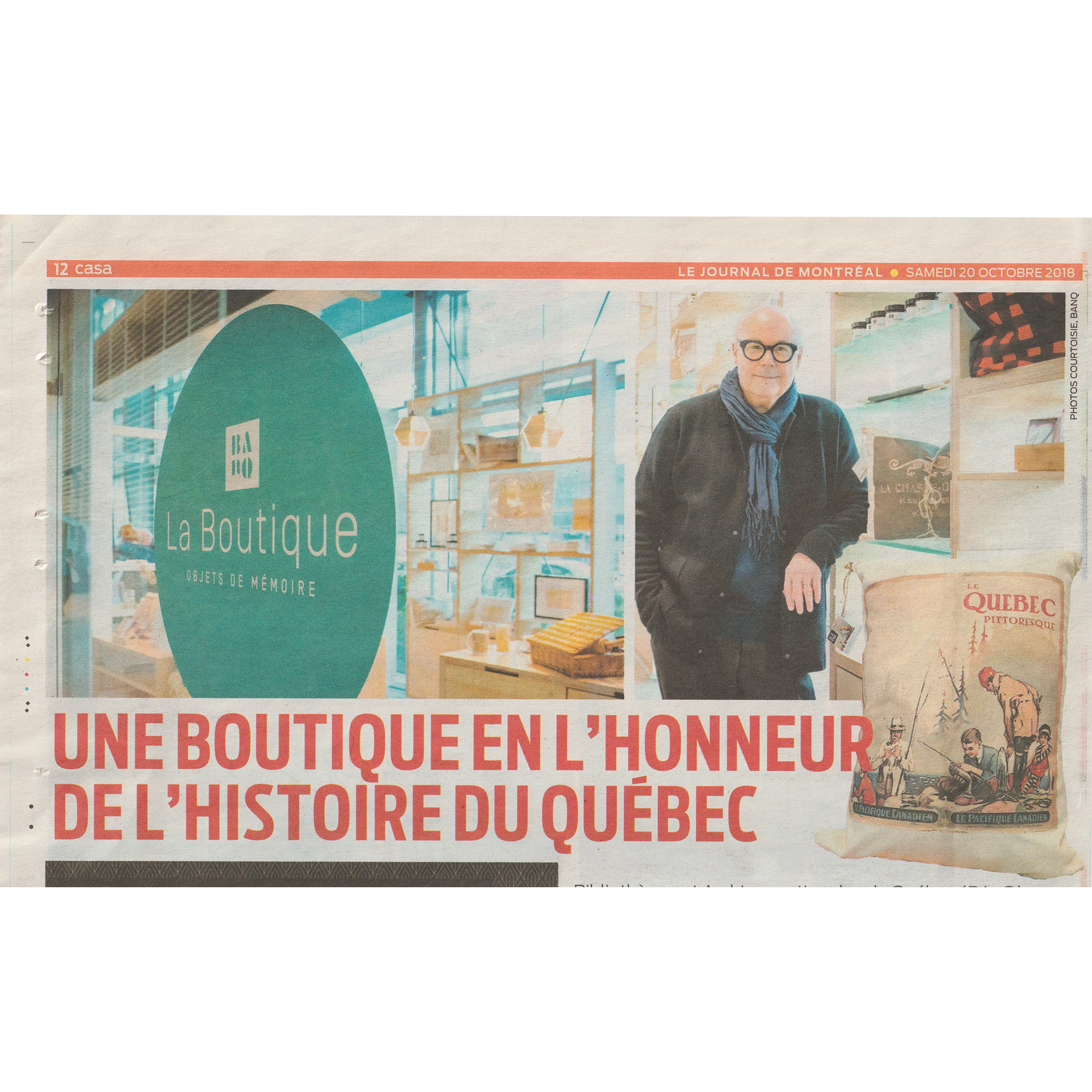 Une boutique en l'honneur du Québec